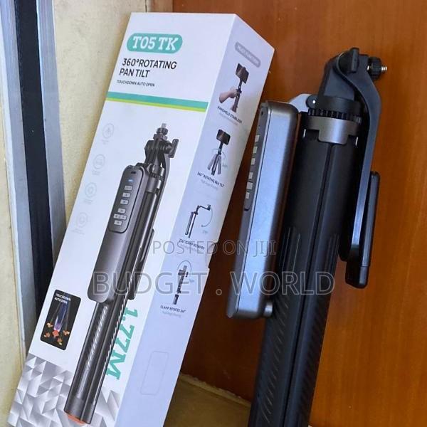 T05 360° Rotating Selfie Pole Phone Tripod Stand - main view