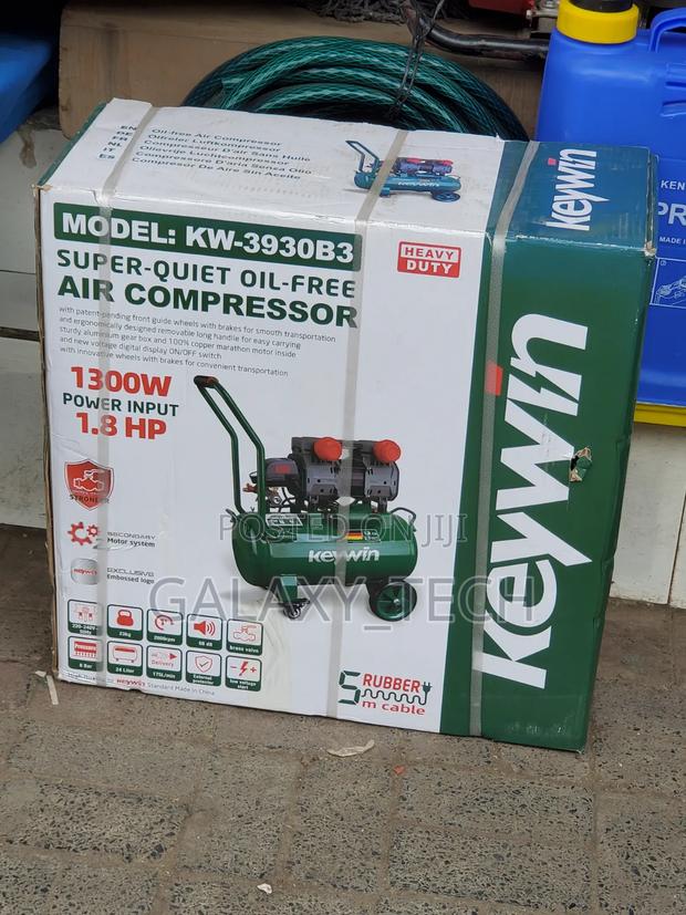 24l Keywin Super-Quiet Oil-Free Air Compressor - main view