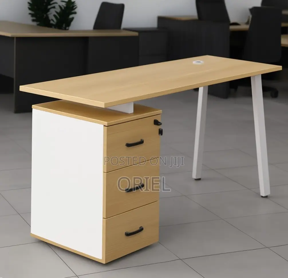 Office Desk : Ergonomic Office Desk With Drawers