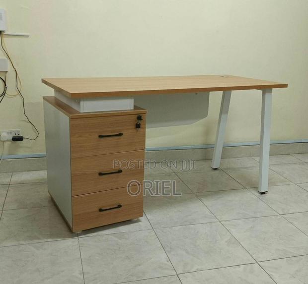 Office Desk : Ergonomic Office Desk With Drawers - thumbnail 13