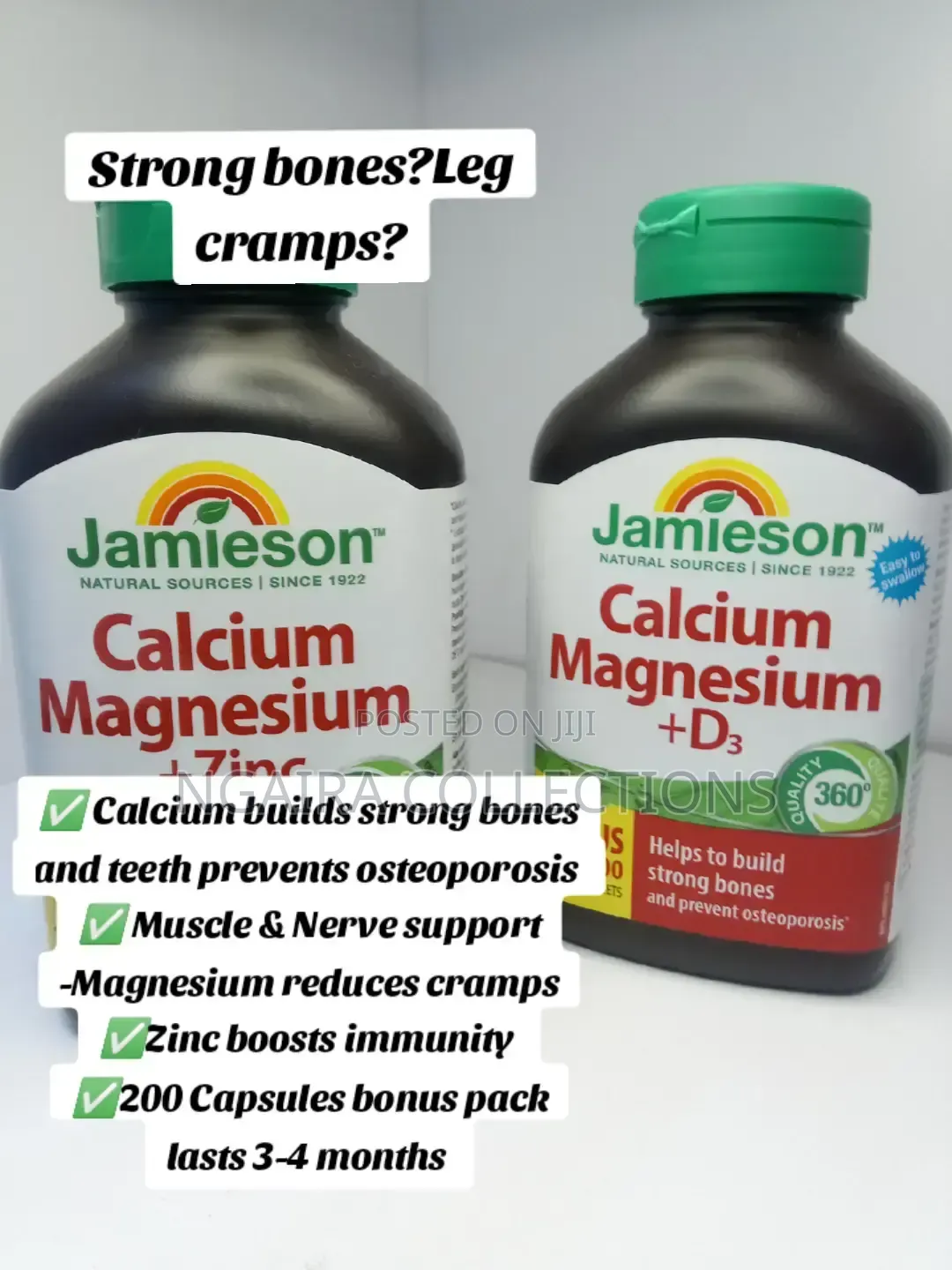 Jamieson Calcium Magnesium+Zinc 200caps