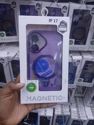 Purple Translucent iPhone 17 MagneticCase With Camera Lens Protector