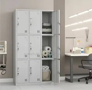 Office Cabinet; Metallic Lockable 9 Door Office Cabinet.