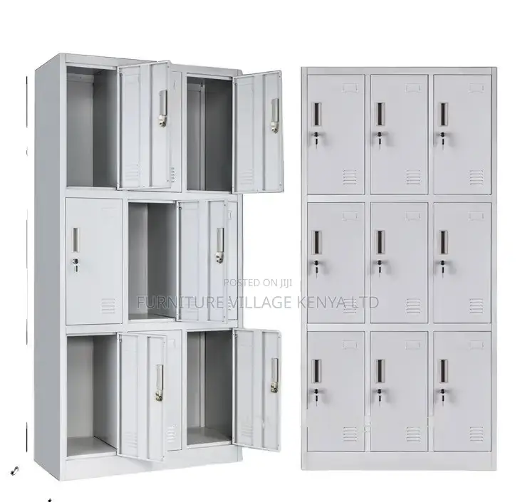 Office Cabinet; Metallic Lockable 9 Door Office Cabinet.