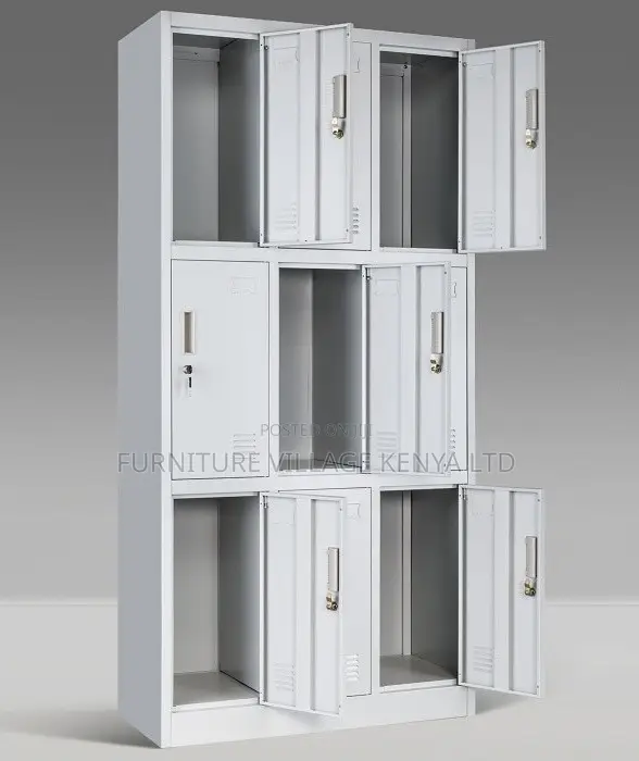 Office Cabinet; Metallic Lockable 9 Door Office Cabinet.