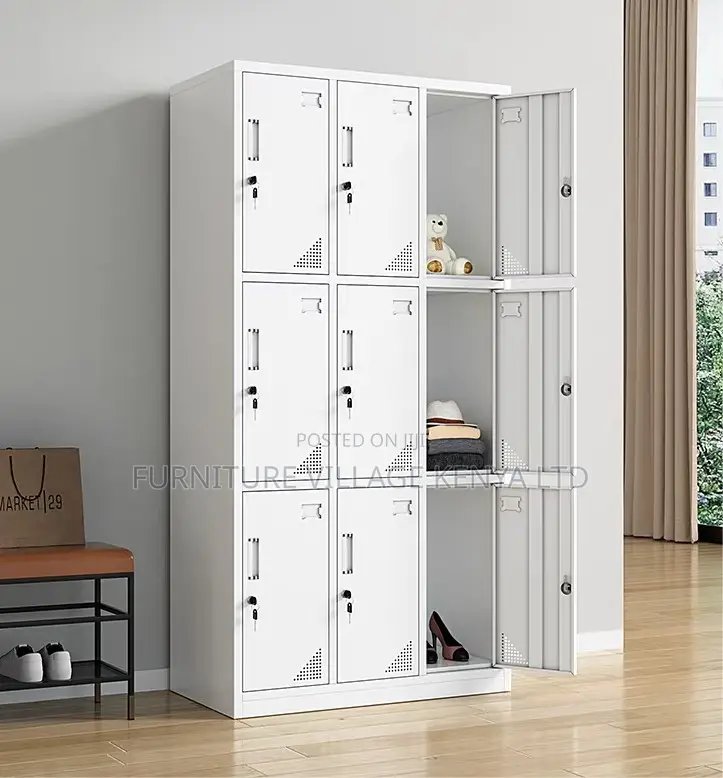Office Cabinet; Metallic Lockable 9 Door Office Cabinet.