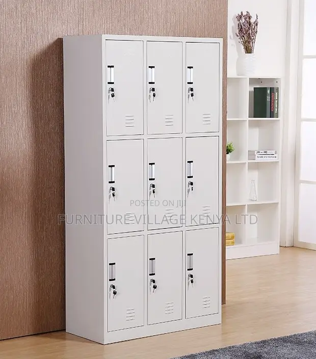 Office Cabinet; Metallic Lockable 9 Door Office Cabinet.