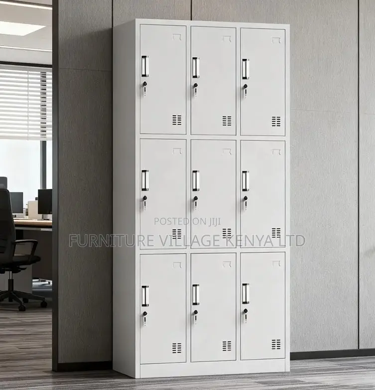 Office Cabinet; Metallic Lockable 9 Door Office Cabinet.