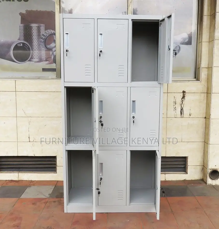 Office Cabinet; Metallic Lockable 9 Door Office Cabinet.