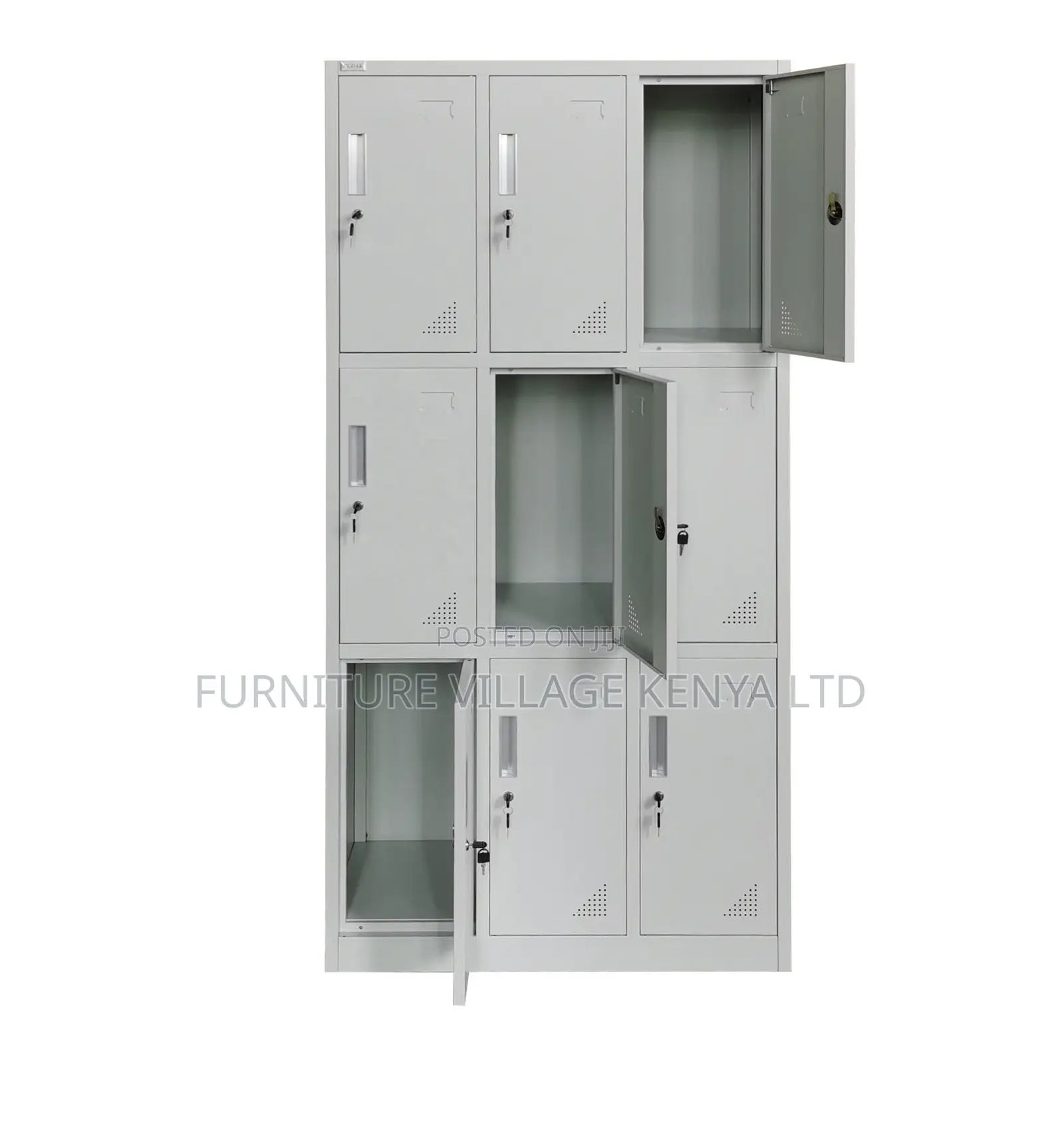 Office Cabinet; Metallic Lockable 9 Door Office Cabinet.