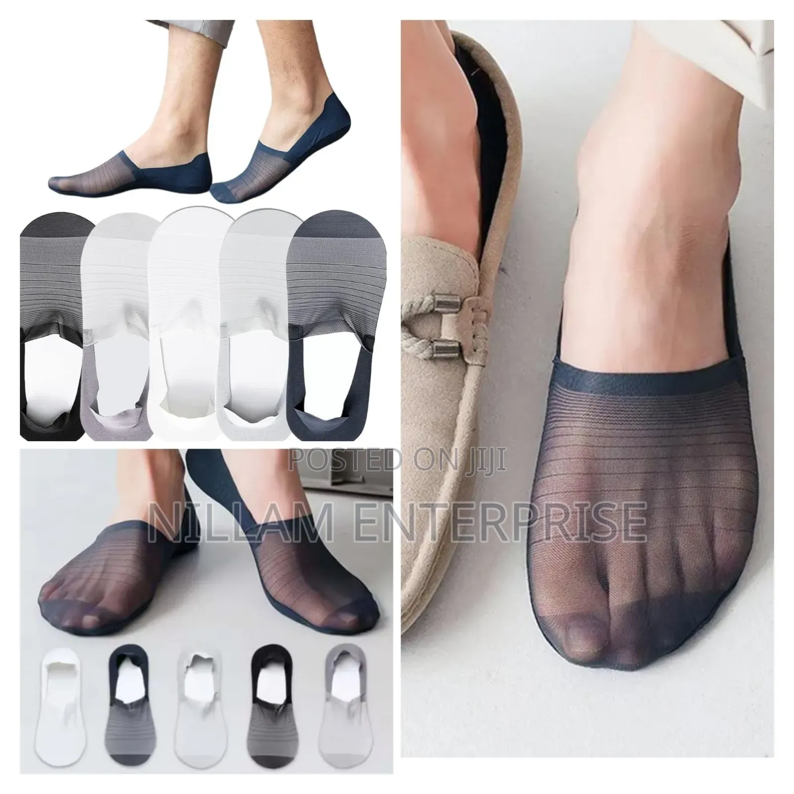 Breathable Silk Invisible Socks, (3pairs)