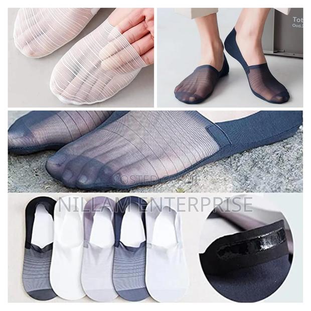 Breathable Silk Invisible Socks, (3pairs) - thumbnail 2