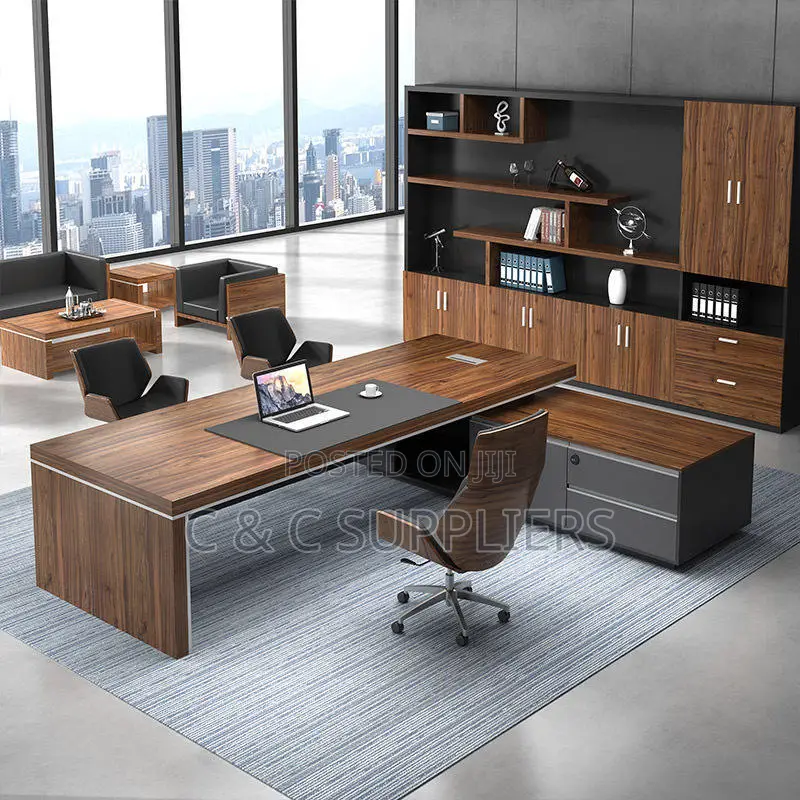 Director's Wooden L-Shaped Desk-2000mm