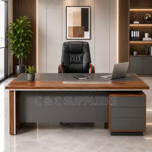 Director's Wooden L-Shaped Desk-2000mm
