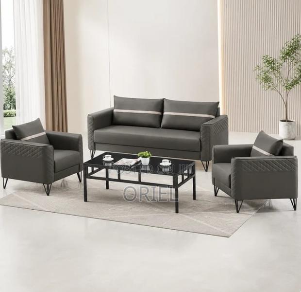 Office Sofa : 5-Seater Visitor Sofa Set - thumbnail 4