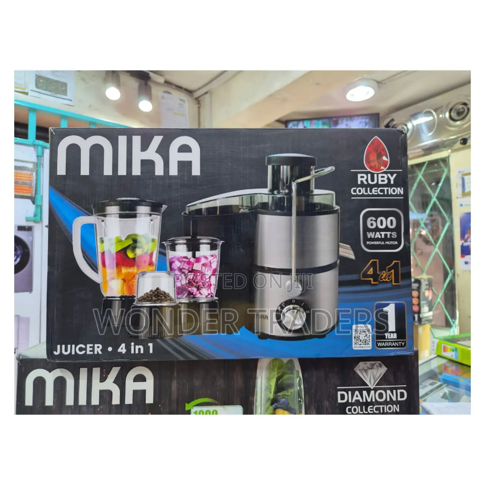 *Mika 4in1 Juicer, Blender,Grinder and Chopper