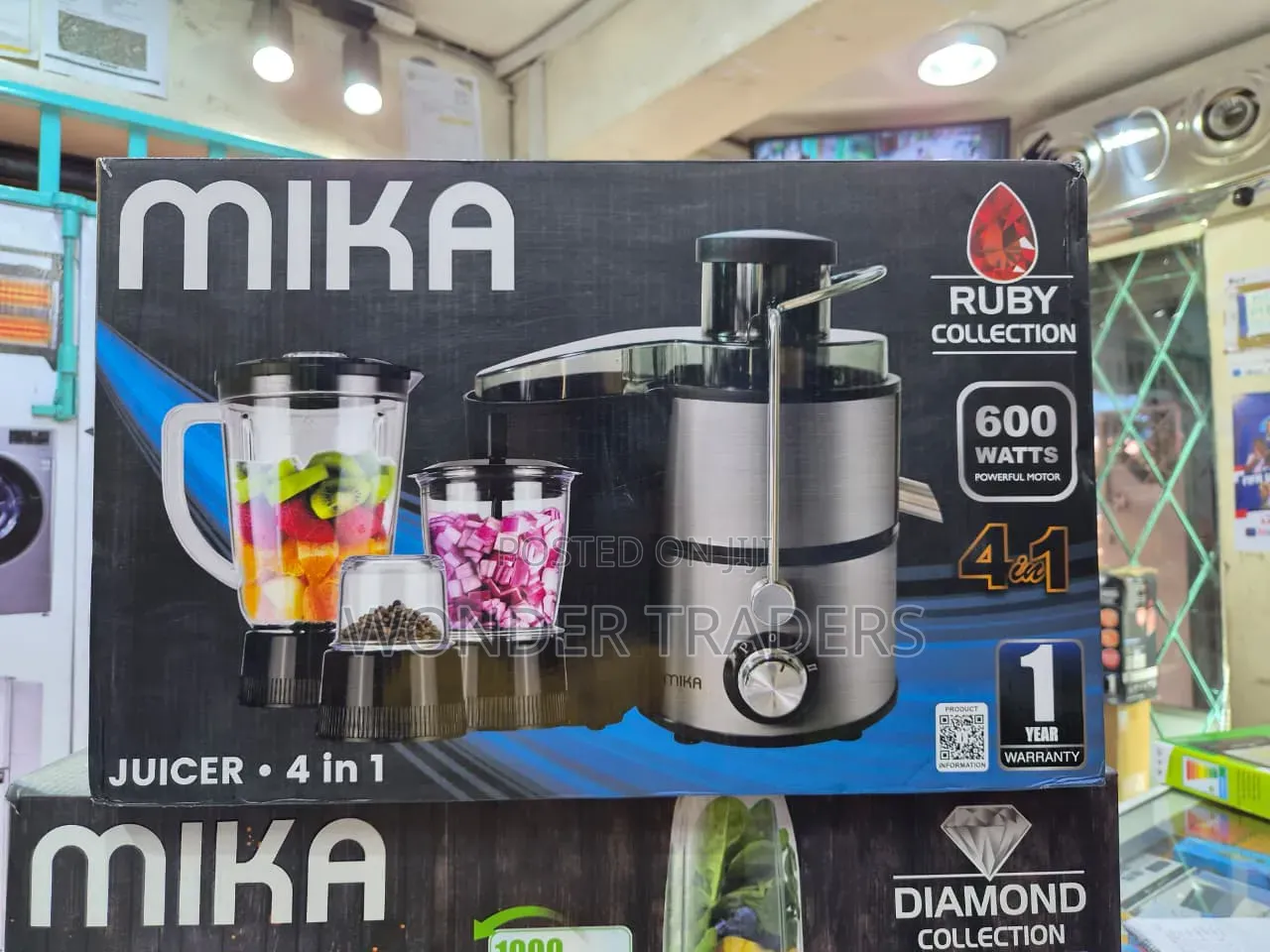 *Mika 4in1 Juicer, Blender,Grinder and Chopper