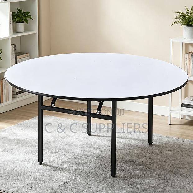 Round C C Folding Meeting Table. - thumbnail 6