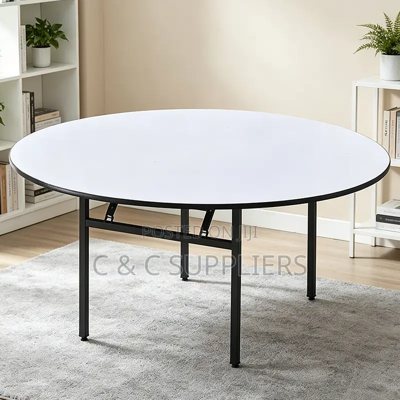 Round C C Folding Meeting Table.