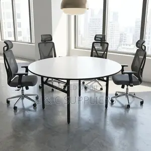 Round C C Folding Meeting Table.