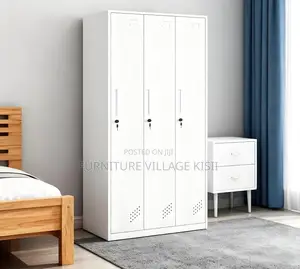 Locker Cabinet: 3-Door Steel Storage Cabinet