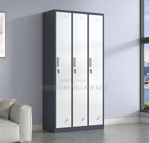 Locker Cabinet: 3-Door Steel Storage Cabinet