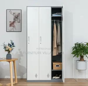 Locker Cabinet: 3-Door Steel Storage Cabinet