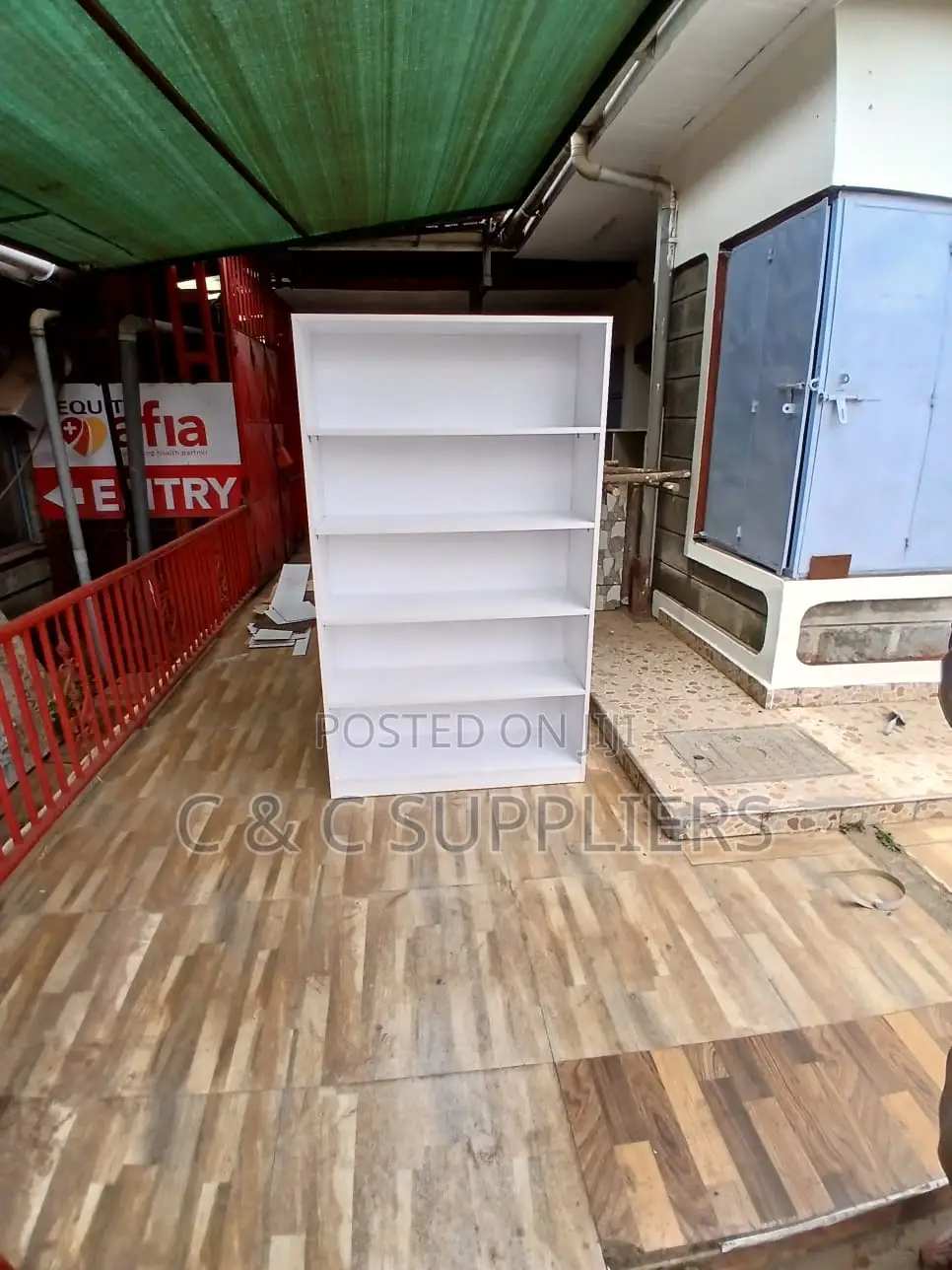 Wooden Library Bookshelf.