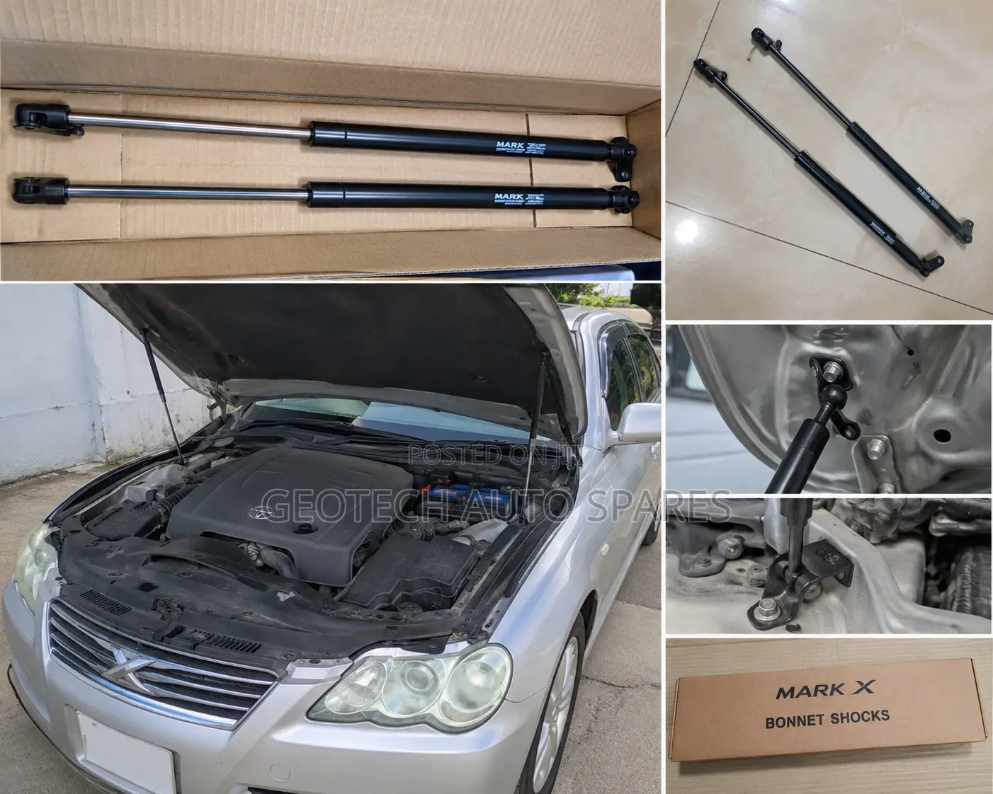 Toyota Mark X Bonnet Shocks