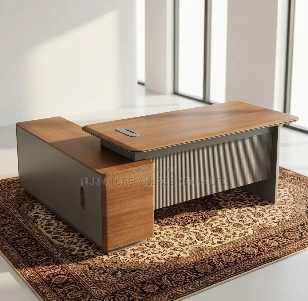 Office Desk; Brown 1.6 M Executive Modern Manager's Desk