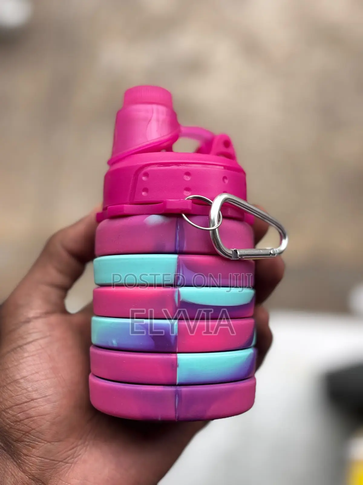 500ml Silicon Foldable Water Bottle