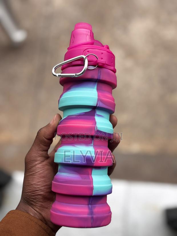 500ml Silicon Foldable Water Bottle - thumbnail 2