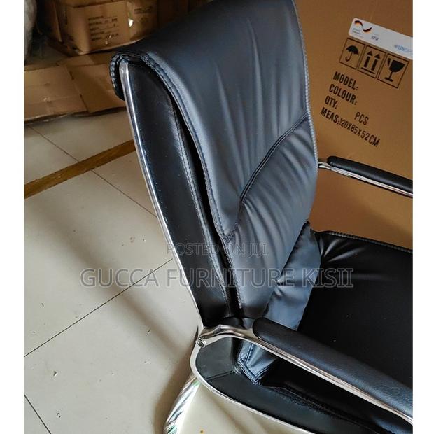 Office Chairs; Chrome Based Leather Office Visitors Chairs - thumbnail 3