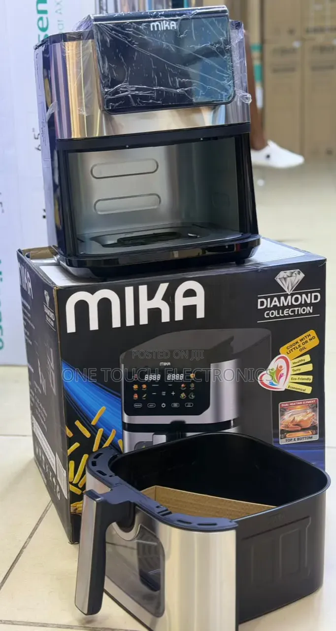 Mika 8L Air Fryer Diamond Collection Double Burner