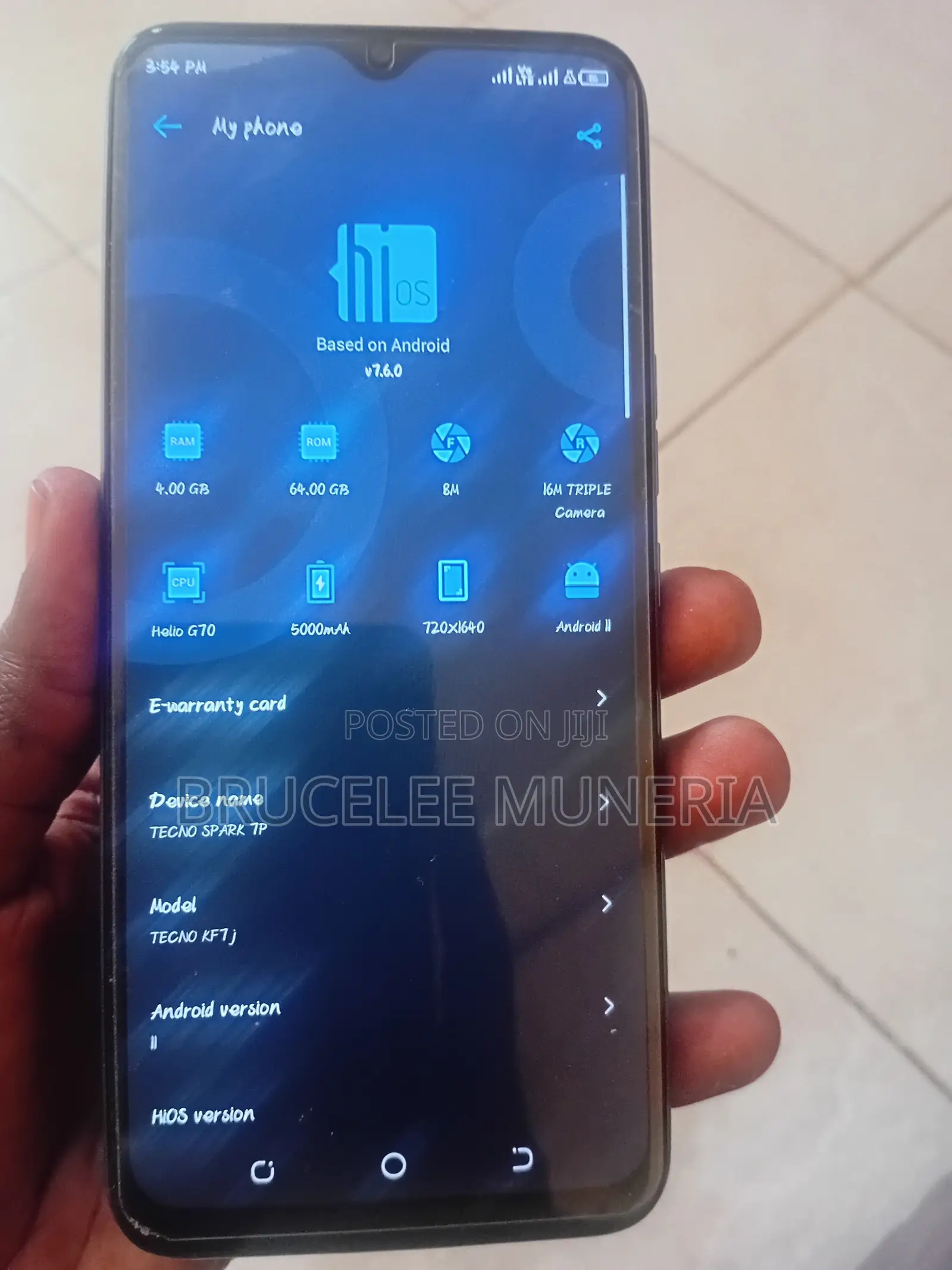 Tecno Spark 7P 64 GB Gray