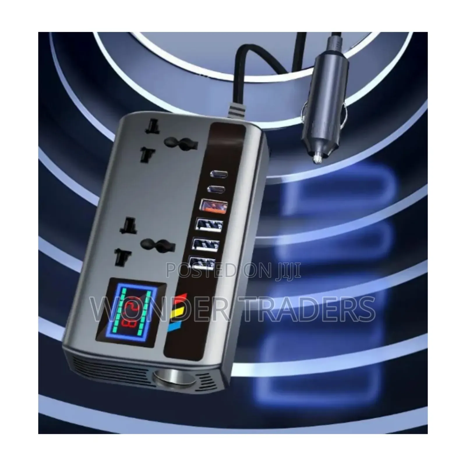 *Car Inverter 12v/24v. 200w/400w With 6usb Charging Ports