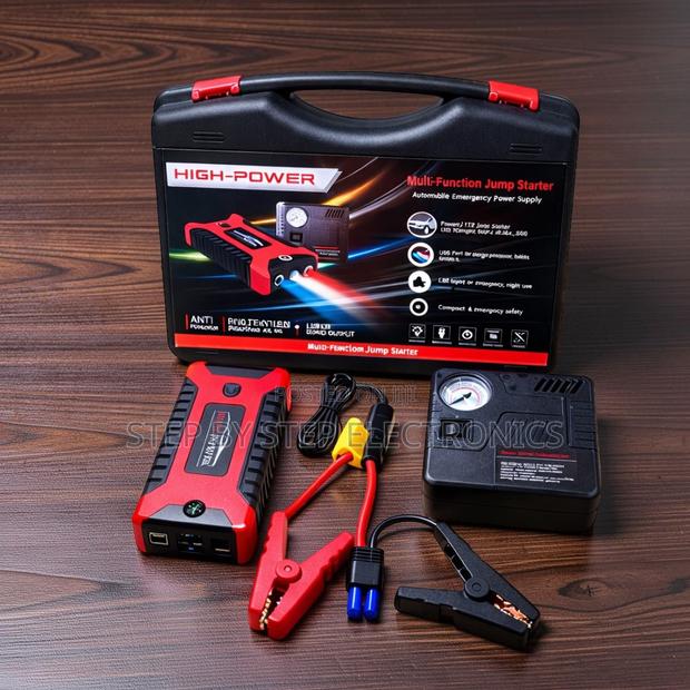 Distributor Prices 12V 99800mAh Car Jump Starter With Air Compressor - main view