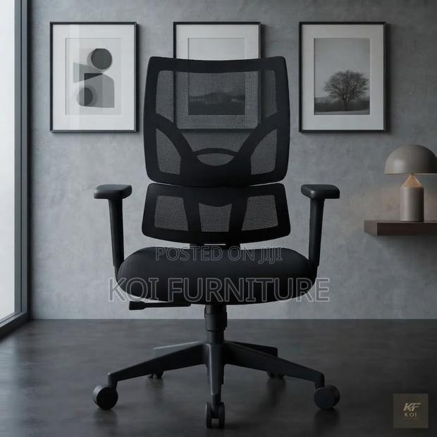 Office Chairs; High-Back Mesh Ergonomic Orthopedic Office Chair-Gh1 - thumbnail 3