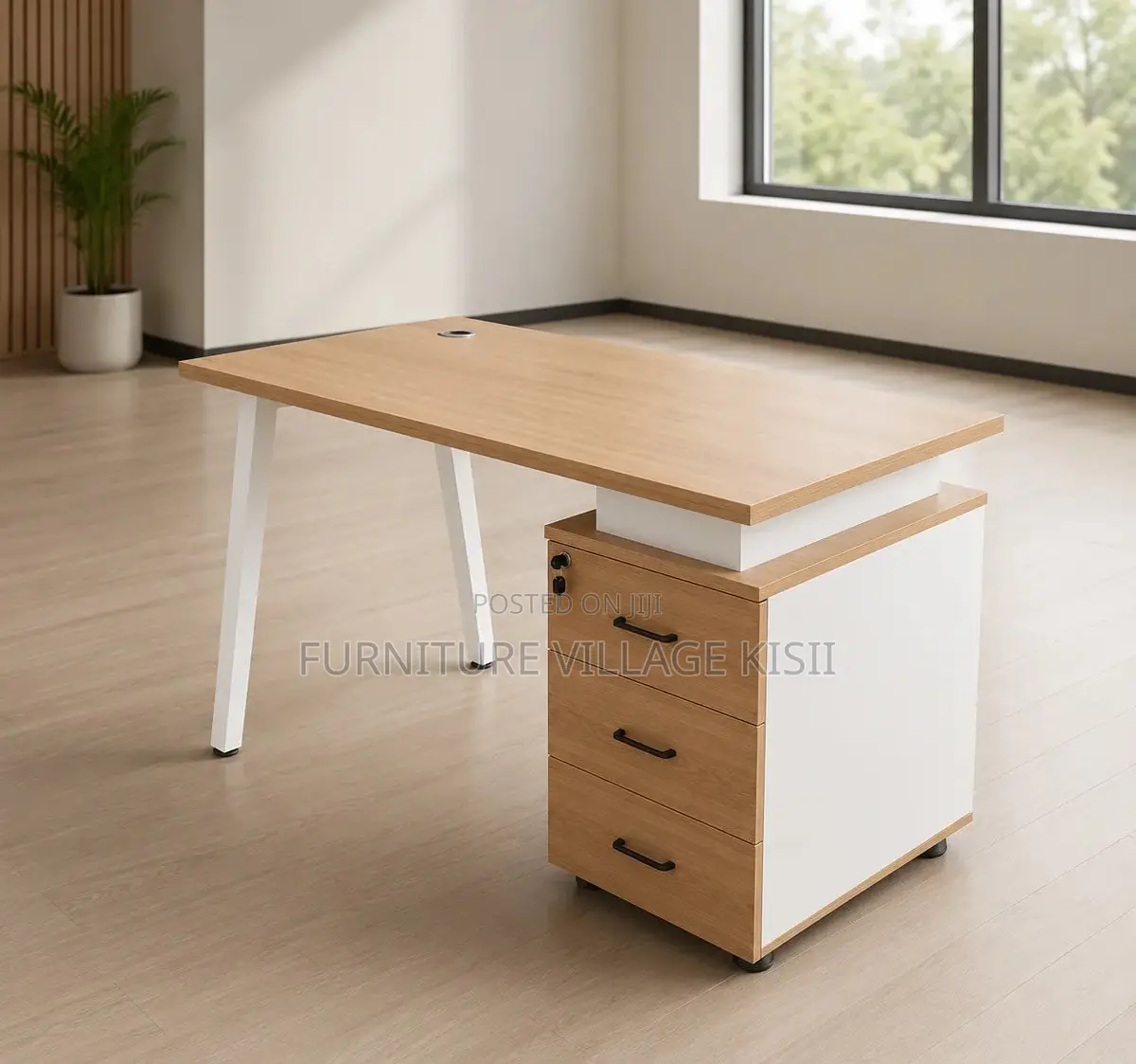 Office Furniture; Modern Office Desk With Drawers
