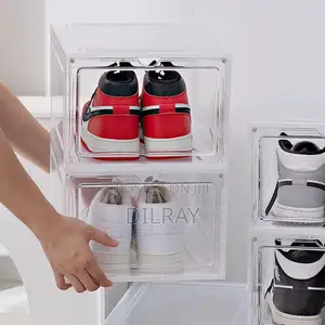 Clear Magnetic Shoe Storage Box