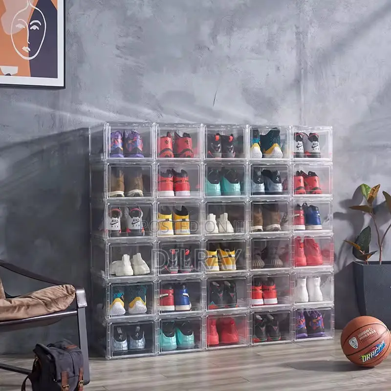 Clear Magnetic Shoe Storage Box