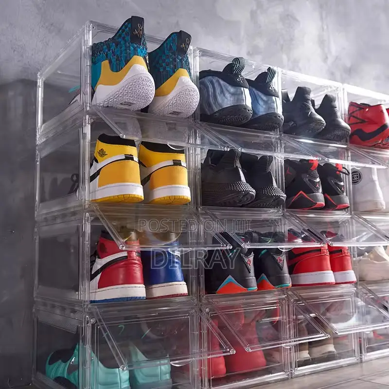 Clear Magnetic Shoe Storage Box