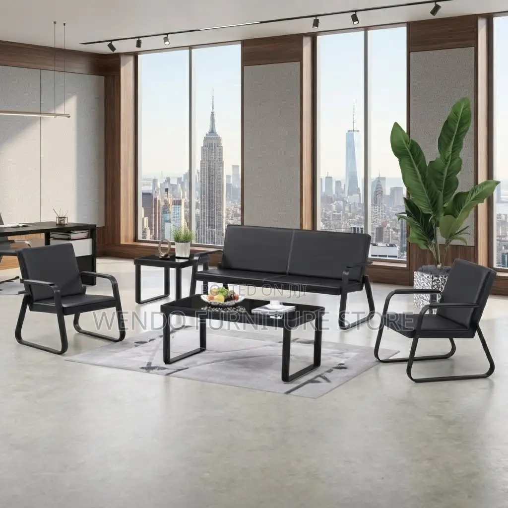 Office Sofa; Five Seaters Executive Leather Reception Income Sofa Set