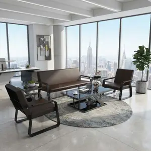 Office Sofa; Five Seaters Executive Leather Reception Income Sofa Set