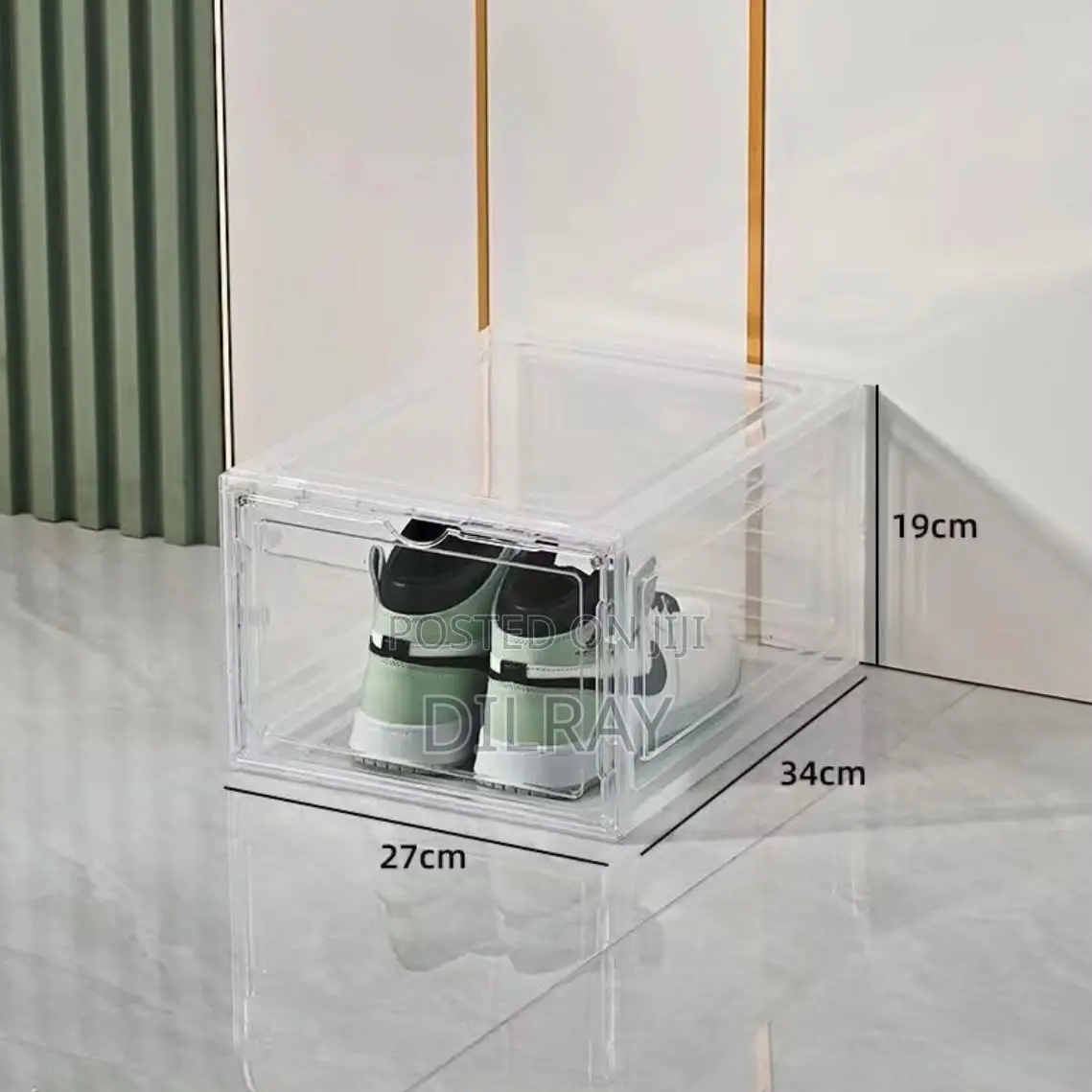 Clear Magnetic Shoe Storage Box