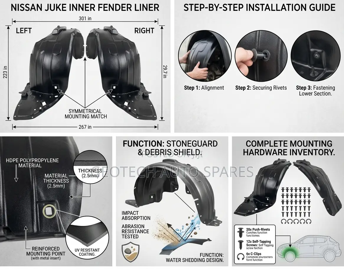 Nissan Juke Inner Fender Stoneguard