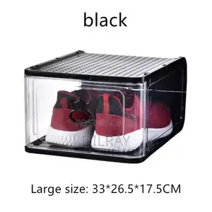 Black Magnetic Shoe Storage Box