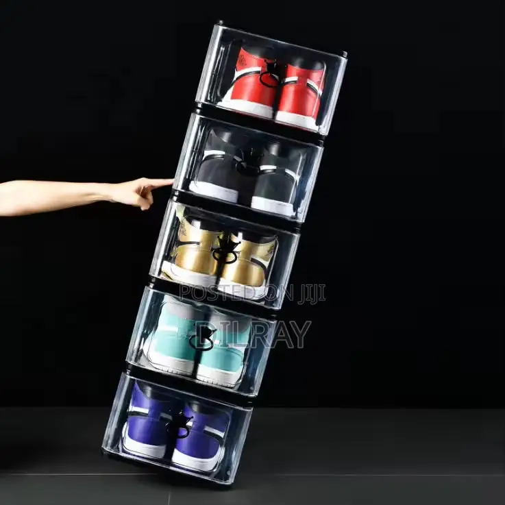 Black Magnetic Shoe Storage Box