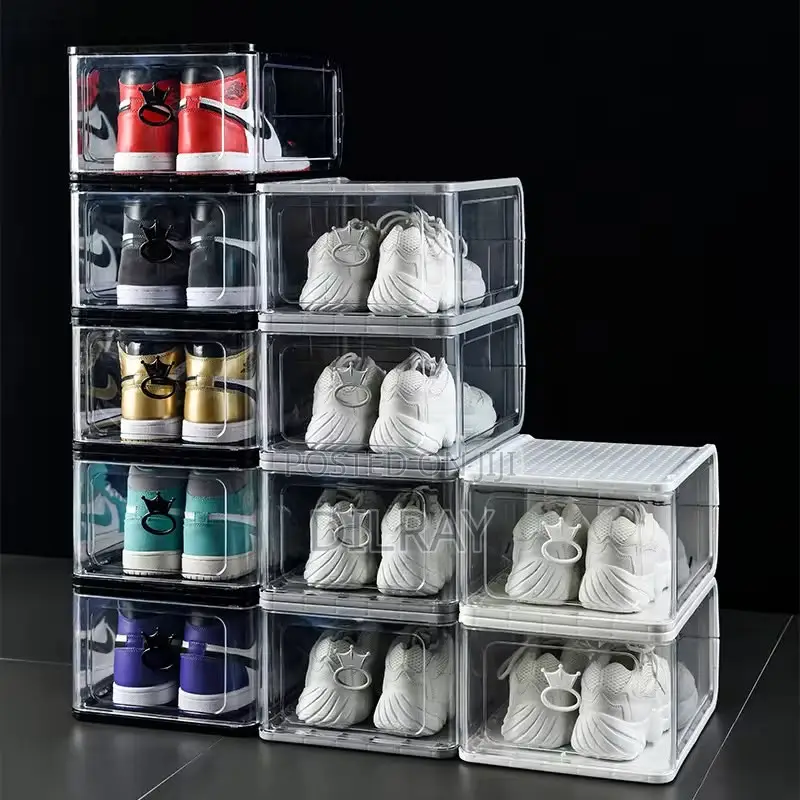 Black Magnetic Shoe Storage Box