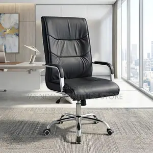 Office Chairs; High Back Tuff Leather Visitors Office Chairs